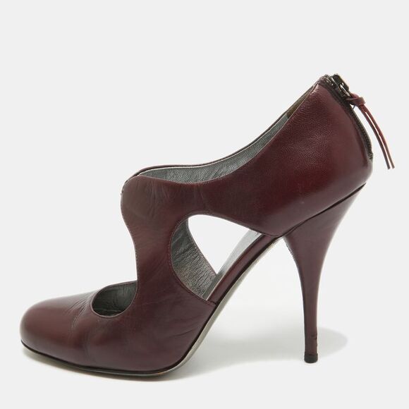 Miu Miu Plum Leather Cut Out Round Toe Pumps Size 37,New Products : American Fashion Style Bags On Sale